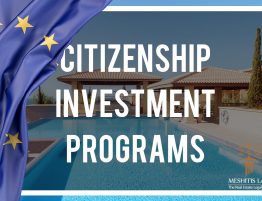 Citizenship by investment programs